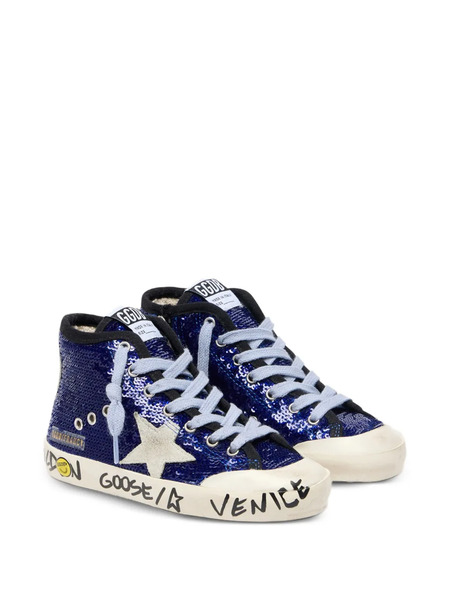  Golden Goose Kids Francy Penstar Sneakers - Blue 