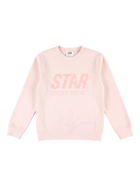  Golden Goose Kids Logo-print Sweatshirt - Pink 