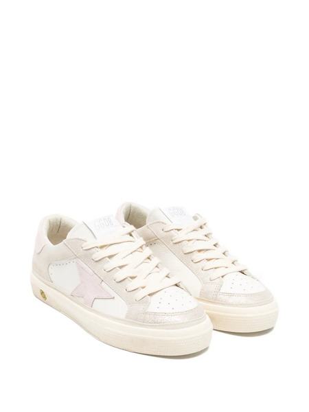  Golden Goose Kids May Sneakers - White 