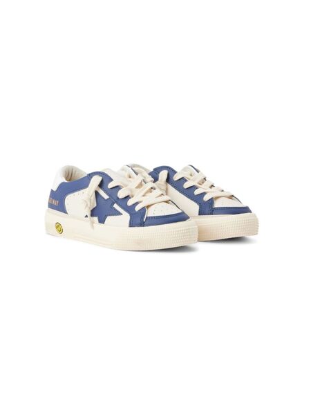  Golden Goose Kids May Star Sneakers - White 