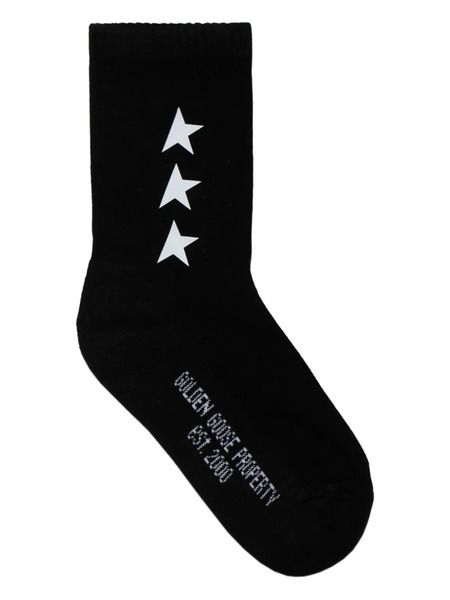  Golden Goose Kids Star-print Socks - Black 