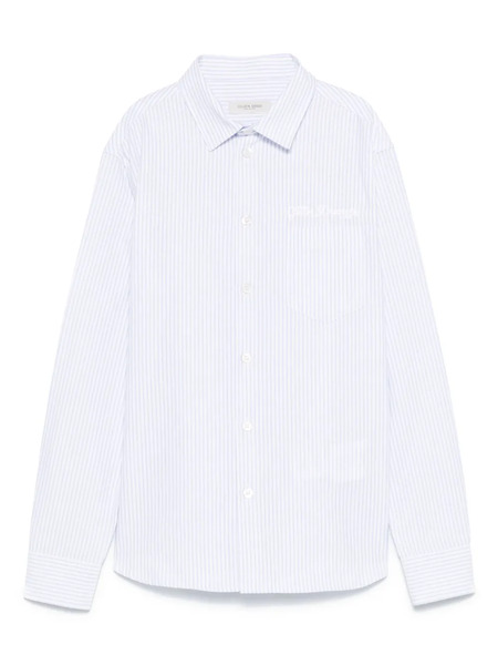  Golden Goose Kids Striped Shirt - Blue 