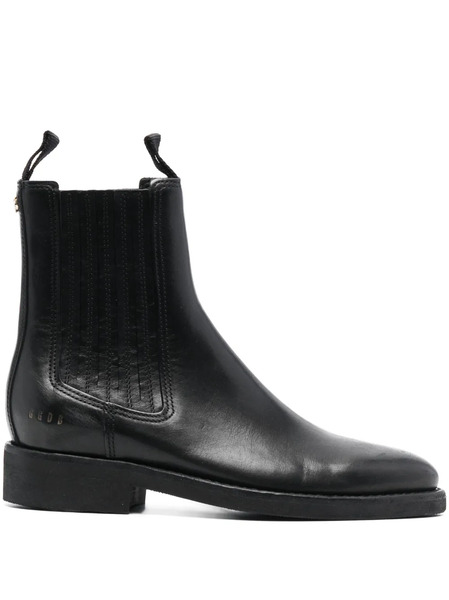  Golden Goose Logo-charm Leather Boots - Black 