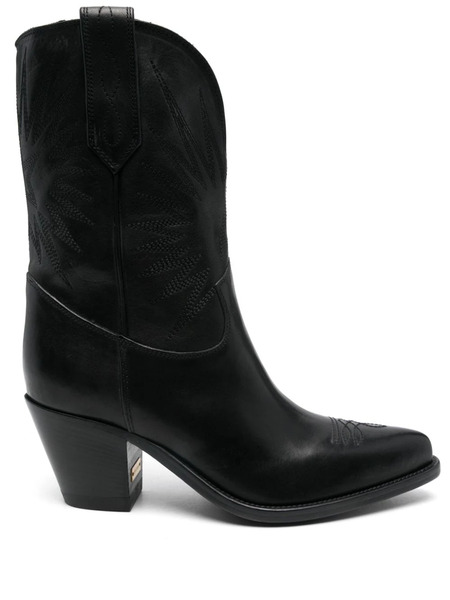  Golden Goose Low Wish Star Boots - Black 