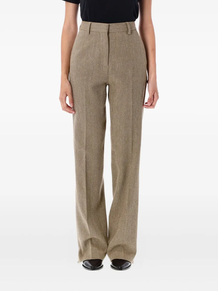  Golden Goose Maeva Herringbone Trousers - Brown 