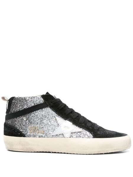  Golden Goose Mid Star Sneakers - Black 