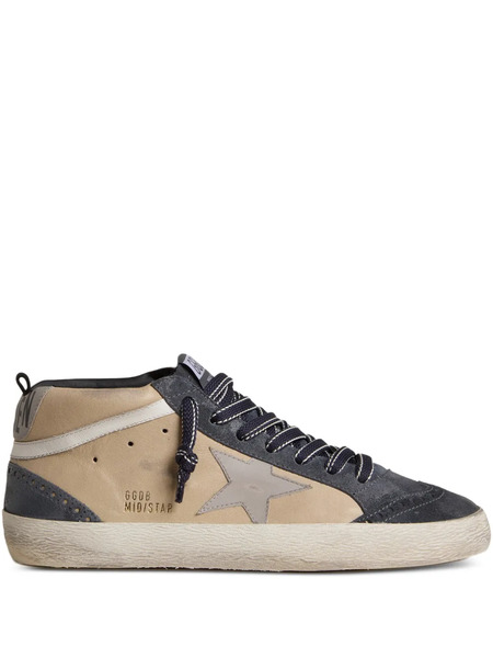  Golden Goose Mid Star Suede Sneakers - Neutrals 