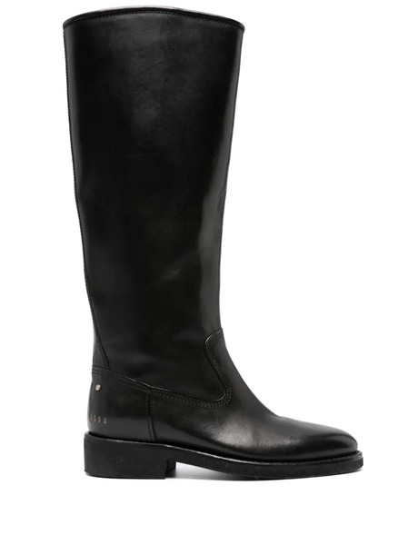  Golden Goose 35mm Leather Knee-high Boots - Black 
