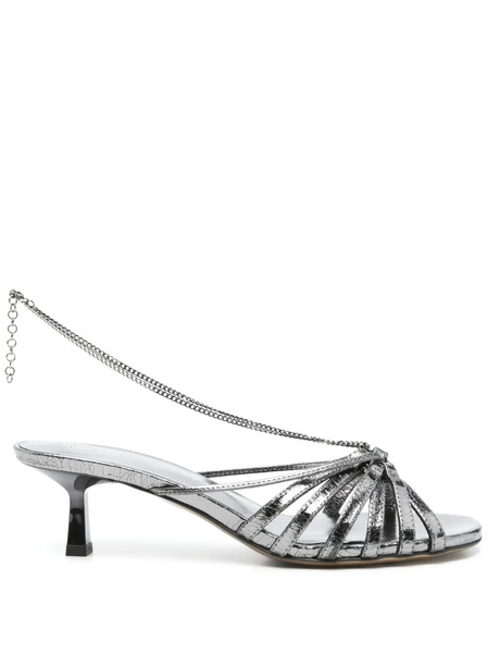  Golden Goose 45mm Leather Sandals - Grey 