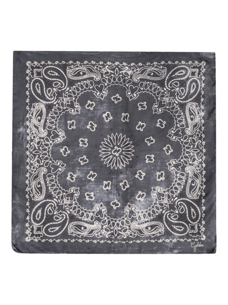  Golden Goose Paisley-print Silk Scarf - Grey 