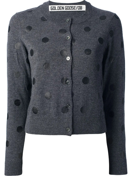  Golden Goose Polka Dot Cardigan - Grey 
