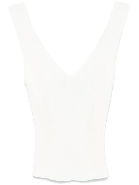  Golden Goose Ribbed Top - Neutrals 