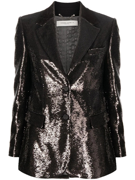  Golden Goose Sequin Single-breasted Blazer - Grey 
