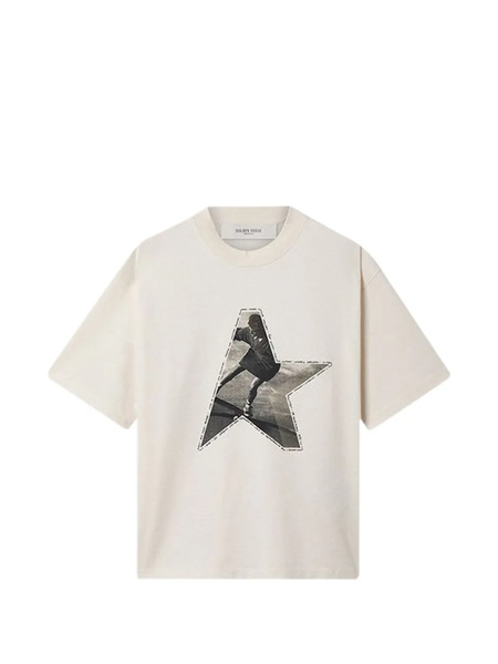  Golden Goose Star-print T-shirt - Neutrals 