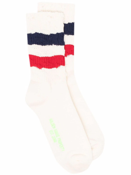  Golden Goose Stripe Trim Socks - Neutrals 