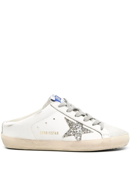  Golden Goose Super-star Leather Mules - White 