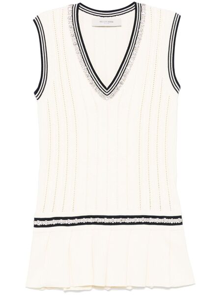  Golden Goose Varsity Marjory Mini Dress - Neutrals 