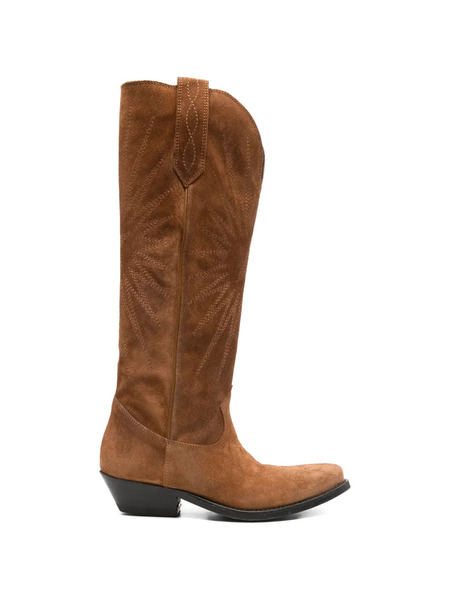  Golden Goose Wish Star Patterned Boots - Brown 