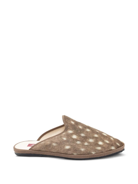  Gondolina Deer-print Mules - Brown 