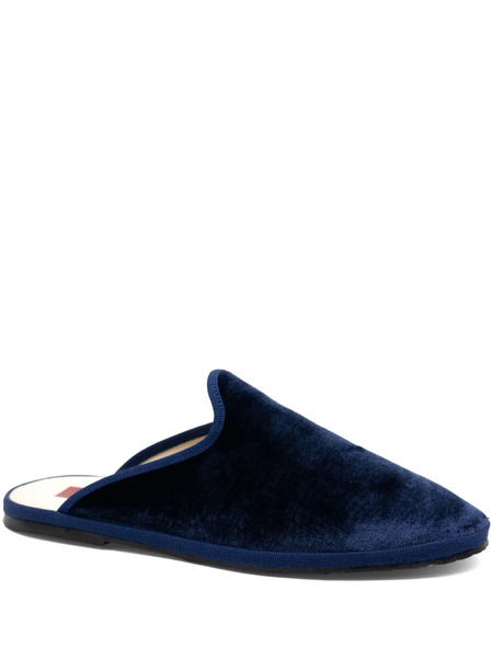  Gondolina Murano Velvet Mules - Blue 