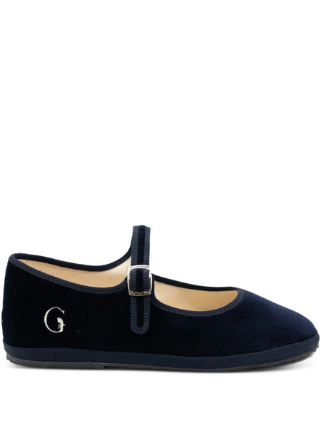  Gondolina Torcello Mary Jane Adjustable-strap Ballet Flats - Blue 