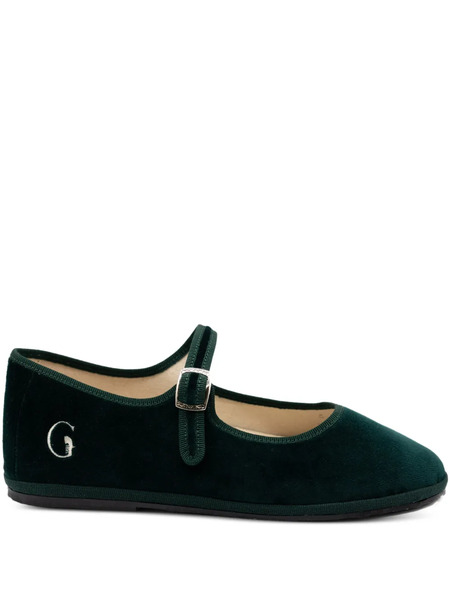  Gondolina Vignole Mary Jane Adjustable-strap Ballet Flats - Green 