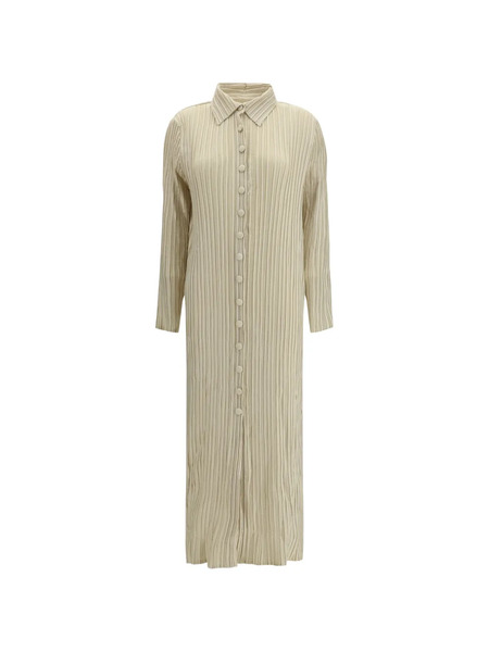  Gongdid Design Button-up Dress - Neutrals 
