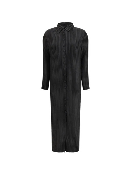 Gongdid Design Buttoned Maxi Dress - Black 