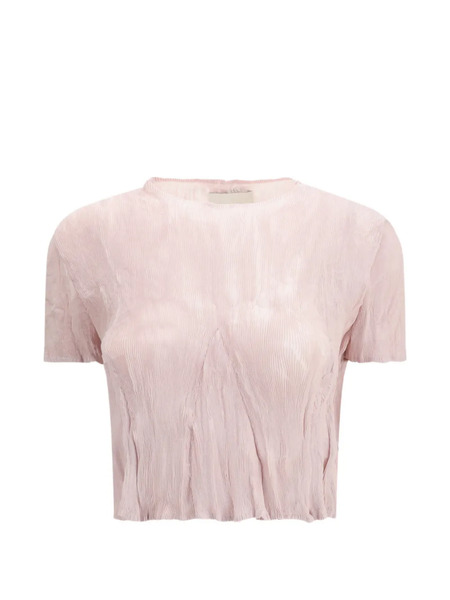  Gongdid Design Pleated Crop Top - Pink 