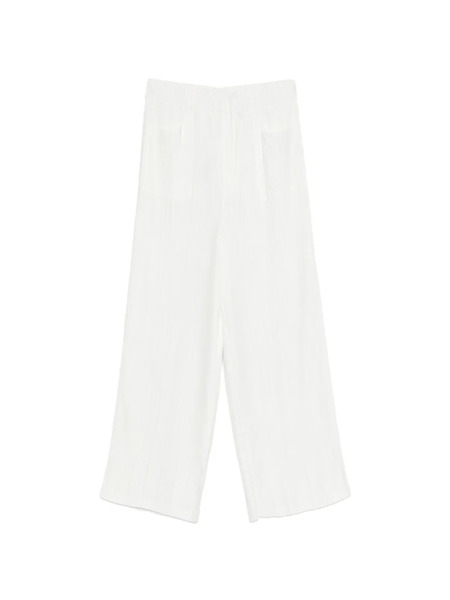  Gongdid Design Pleated Trousers - White 