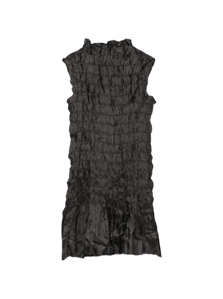  Gongdid Design Ruffled Mini Dress - Black 