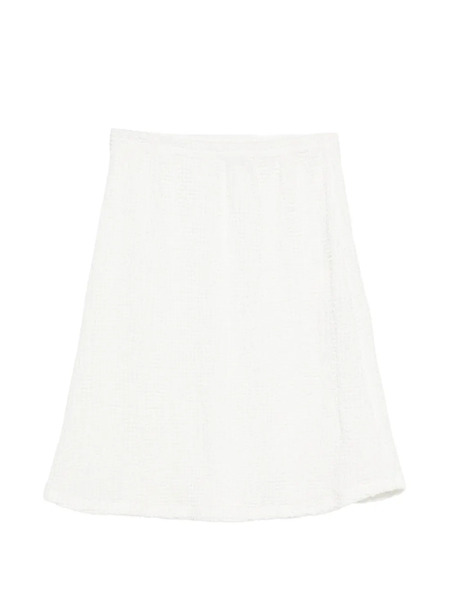  Gongdid Design Textured Mini Skirt - White 