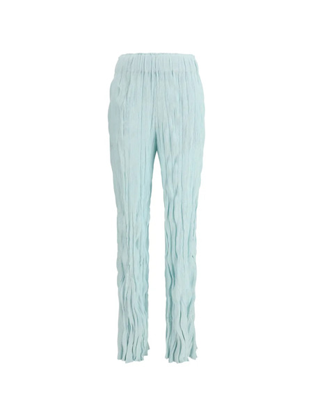  Gongdid Design Wavy Crinkled Trousers - Blue 