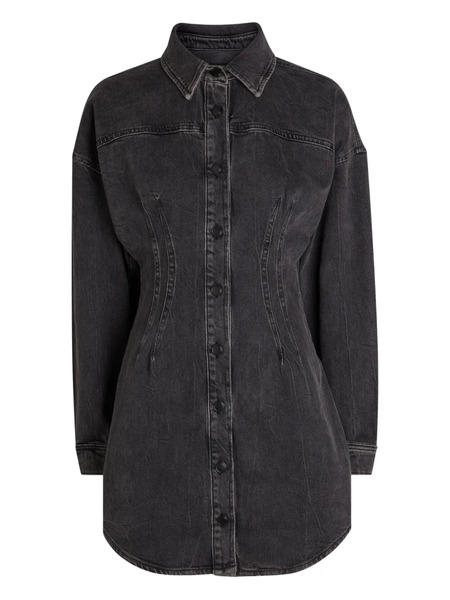  Good American Button-up Mini Dress - Grey 