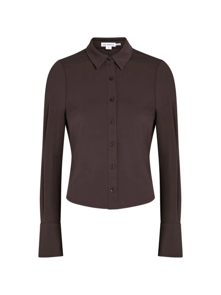  Good American Button-up Shirt - Brown 