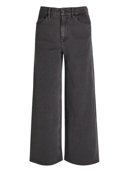  Good American Buttoned Wide-leg Jeans - Black 