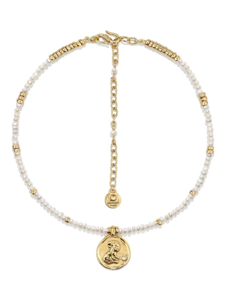  Goossens Astro Leo Pearls Necklace - Gold 
