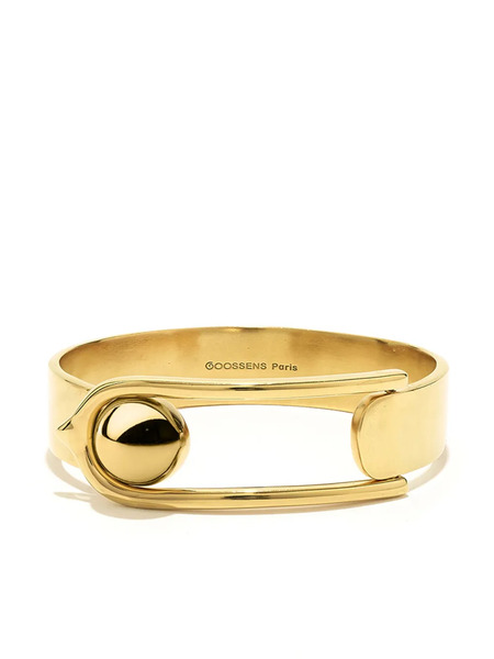  Goossens Boucle Logo-engraved Bracelet - Gold 