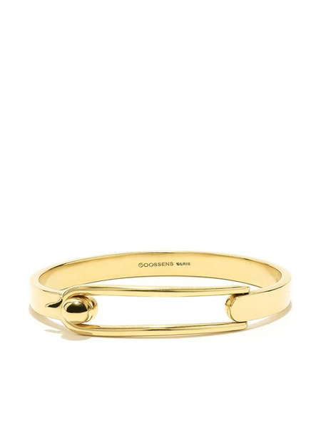  Goossens Boucle Logo-engraved Bracelet - Gold 