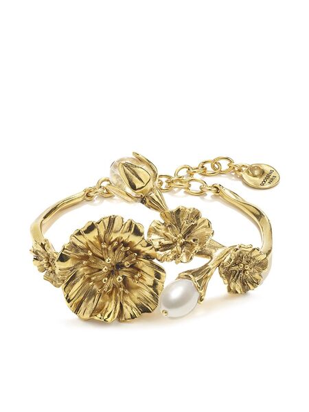  Goossens Fleur De Pavot Pearl Bracelet - Gold 