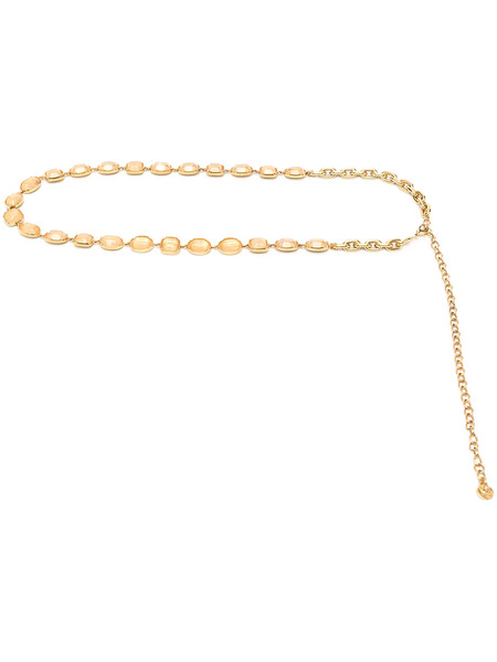  Goossens Gemstone Chain Belt - Gold 