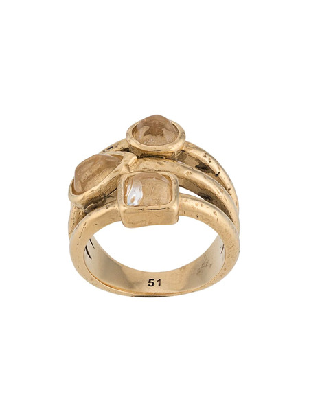  Goossens Mini Cabochons Stacking Ring - Gold 