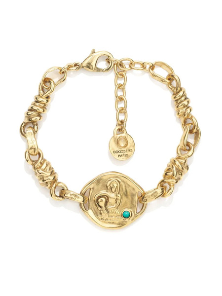  Goossens Talisman Astro Aquarius Coin Bracelet - Gold 
