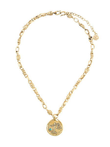  Goossens Talisman Libra Medal Necklace - Gold 