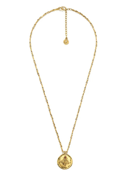  Goossens Talisman Taurus Medal Necklace - Gold 