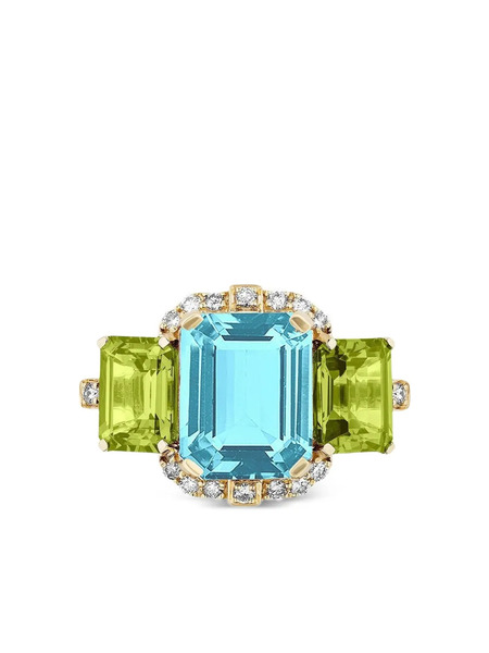  Goshwara Rose Gold Gossip Multi-stone Ring 