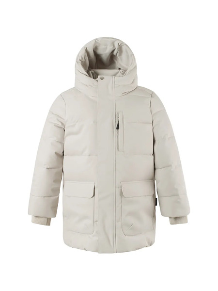  Gosoaky Tiger Eye Hooded Puffer Jacket - Neutrals 