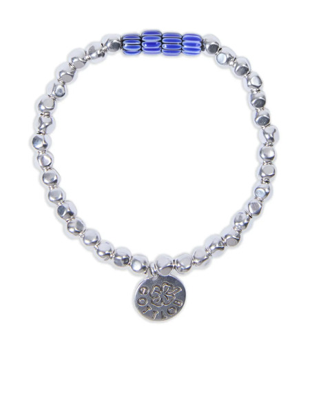  Gottlob Elastic Beaded Bracelet - Silver 