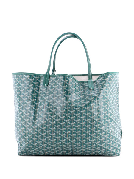  Goyard Pre-owned Saint Louis Coated Canvas Gm Tote Bag - Green 