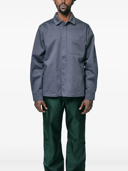  Gr10k Chest-pocket Shirt Jacket - Grey 